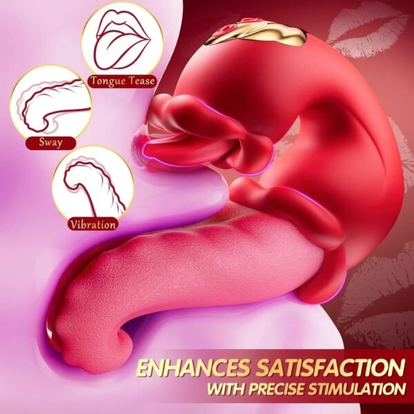 Tongue Thrusting Rose Vibrator - Image 3